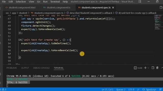 Part 40 - CreateSpy , createSpyObj and spyOn in angular unit test |Angular unit test case Tutorial смотреть онлайн