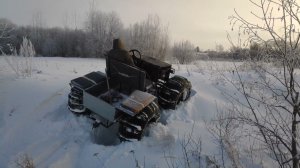 Чебуратор ВАЗдеход 4х4 по глубокому снегу