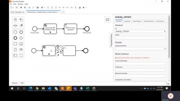 MultiInstance Features in Camunda BPMN.