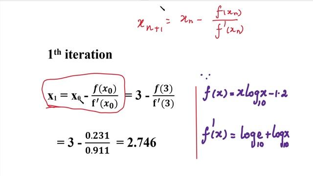 Newton's - Raphson method | Find a root of x log10x – 1.2 = 0 by Newton – Raphson method | Tamil смотреть онлайн