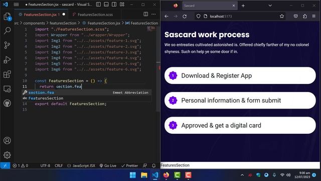Responsive Landing Page Using React js & Sass смотреть онлайн