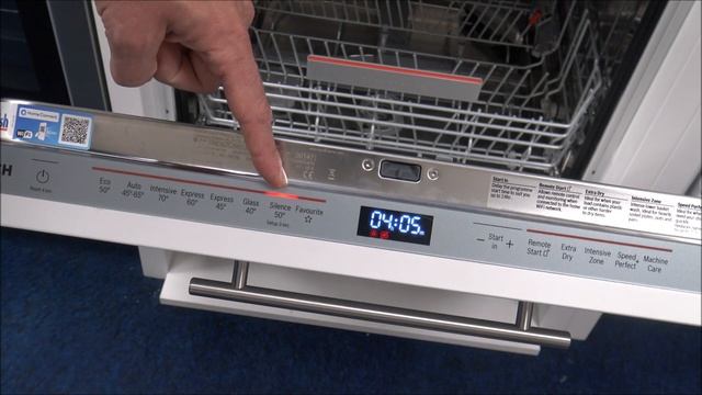 Bosch SMD6ZCX60G 13 Place Setting Fully Integrated Dishwasher Demonstration смотреть онлайн