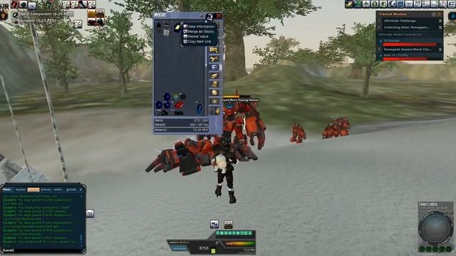 Hunting Codex Hazard Mech, Planet Cyrene Entropia Universe Hunt for Plate Components смотреть онлайн