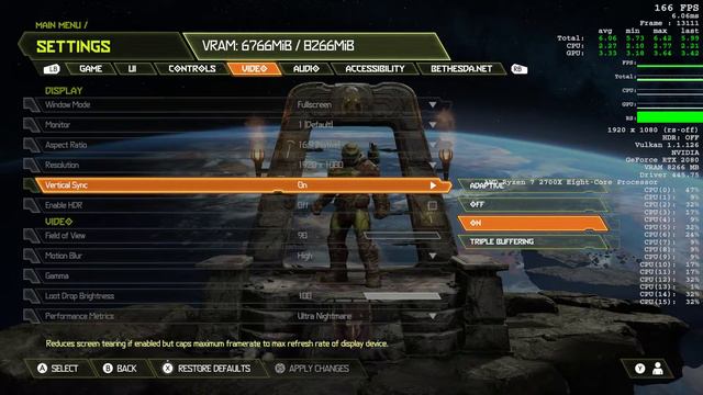 Uncap FPS in Doom Eternal. How to turn off the FPS limiter in Doom Eternal. смотреть онлайн