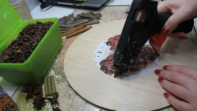 Часы из кофе, Декор часов! Мастер класс! смотреть онлайн