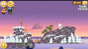 Angry Birds Seasons On Finn ice All levels (player00713)