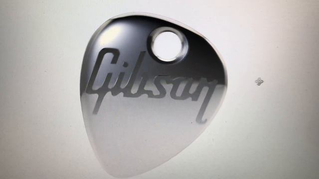 3D printable guitar pick with Gibson logo смотреть онлайн