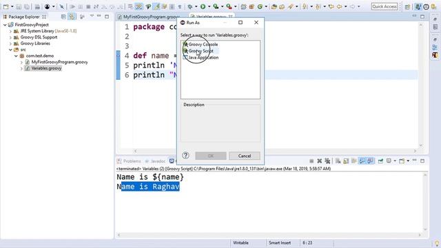 Groovy Beginner Tutorial 8 | Variables смотреть онлайн