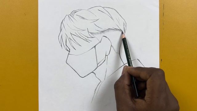Easy anime drawing | how to draw anime guy wearing face mask смотреть онлайн