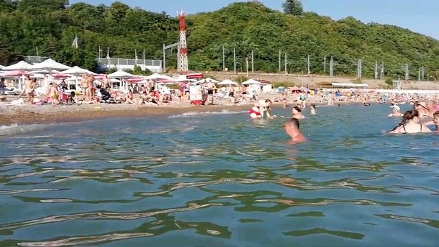 Туапсе. Городской пляж Туапсе. Где отдохнуть в Туапсе. Чистейшее Черное море, солнце, галечный пляж смотреть онлайн