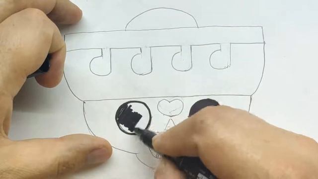 Рисуем значки Бравл Старс - значок Поко - Как нарисовать Поко из Brawl Stars смотреть онлайн