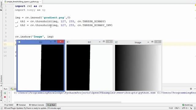 OpenCV Python Tutorial For Beginners 14 - Simple Image Thresholding смотреть онлайн