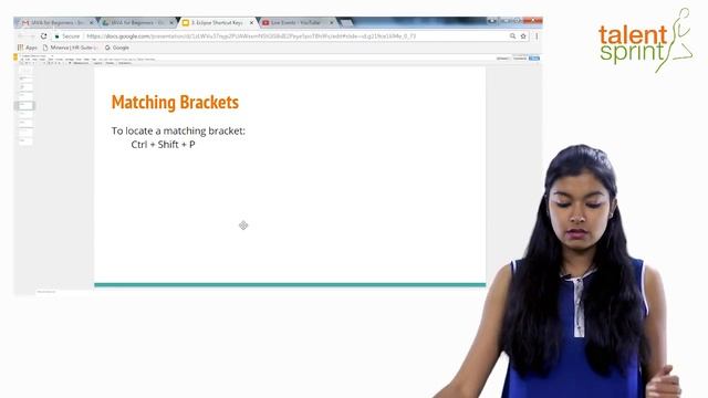 Eclipse Shortcut Keys | Java Tutorial for Beginners 3 | TalentSprint смотреть онлайн