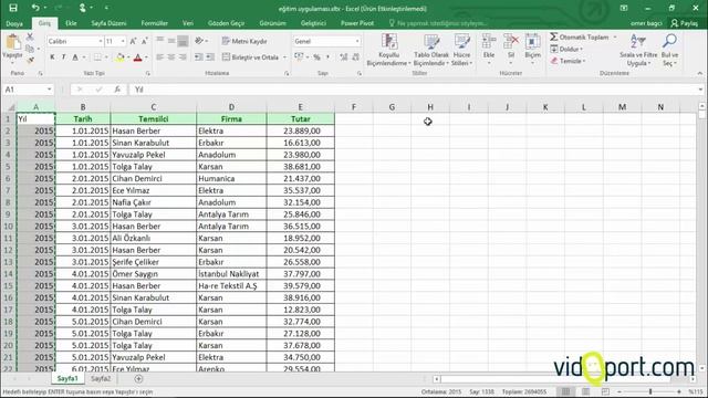Excel'de Ctrl + Alt + V tuşları kullanımı- 376.video | Ömer BAĞCI смотреть онлайн