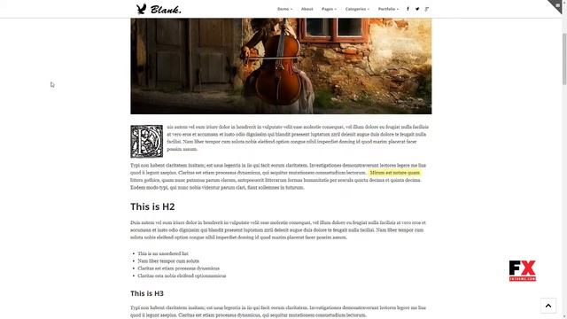 Blank - Elegant Minimalist WordPress Blog Theme Darren Thom смотреть онлайн