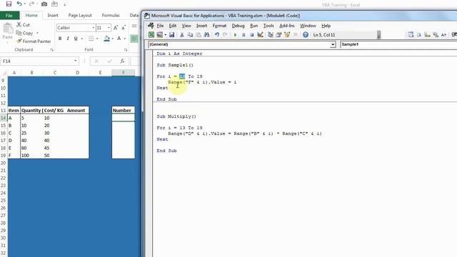 Excel VBA - For Next Loop смотреть онлайн