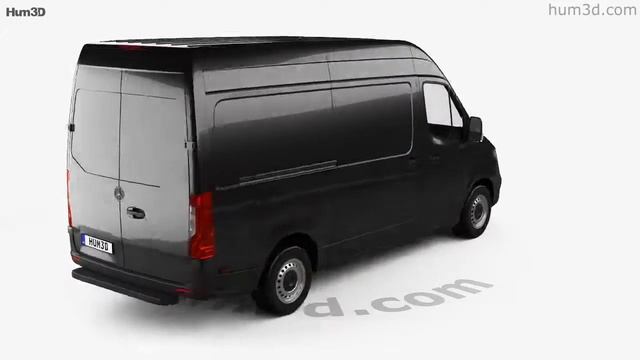 Mercedes-Benz Sprinter Panel Van L2H2 2019 3D model by Hum3D.com смотреть онлайн