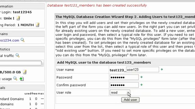 H-Sphere - How to create a MySQL database in H-Sphere смотреть онлайн
