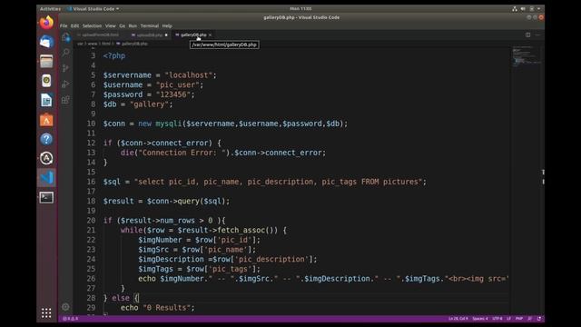PHP Project - Photo Gallery with MySQL Backend смотреть онлайн