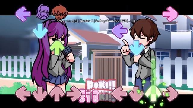 Friday Night Funkin': Doki Doki Takeover Plus! - You & Me (FC) смотреть онлайн