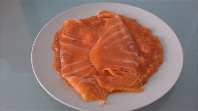 "Карпаччо" из сёмги с каперсами. смотреть онлайн