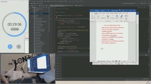 Day 43 - Automate The Boring Stuff - Chapter 16 - 1 Hour Session смотреть онлайн
