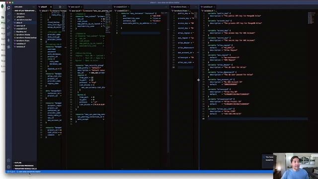 Deploying Clusters and Peering VPC's in AWS & MongoDB Atlas using Terraform смотреть онлайн