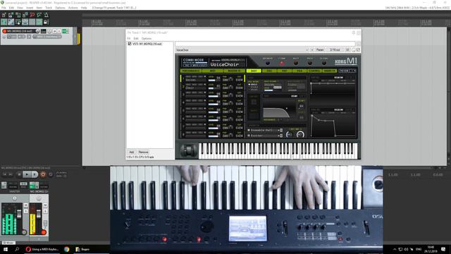 Korg M1 VST / Conect to Korg M50 / Clean Studio Sound / Reaper 5 / OBS Studio / Logitech c920 / 108 смотреть онлайн