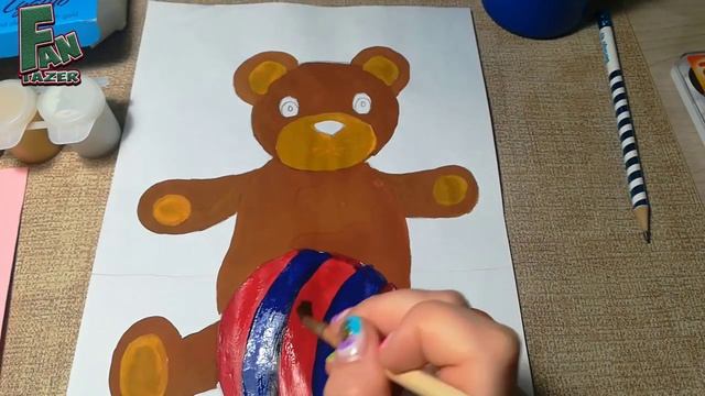 Рисуем дома плюшевого медвежонка смотреть онлайн