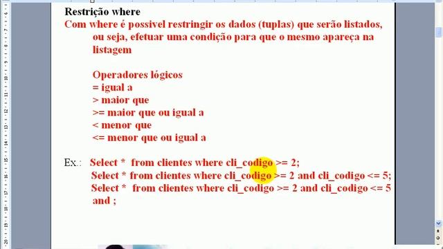 Aula 1251 banco de dados SQL - Clausula Where смотреть онлайн