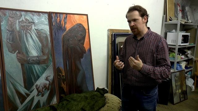 В мастерской художника Евгения Крещенского #Евгений_Крещенский #Театральное_искусство #Фольклор смотреть онлайн