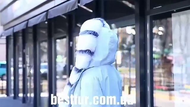 Парка с мехом песца альбиноса. ТМ BestFur смотреть онлайн