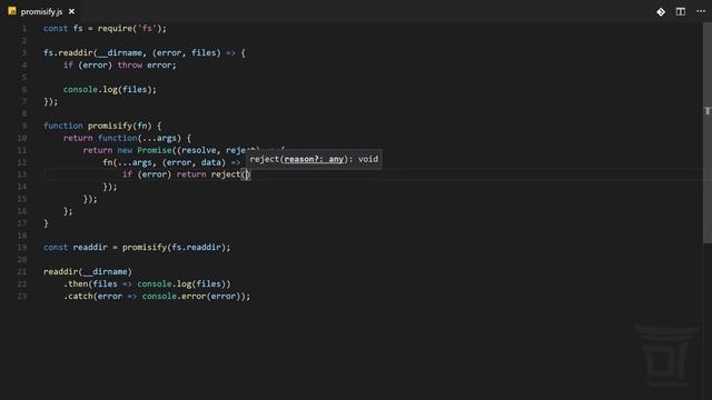 Промисификация функций в JavaScript смотреть онлайн