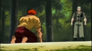 Ханма Баки против Гайя (полный бой)+(Бонус Ханма Юдзиро против Гайя)