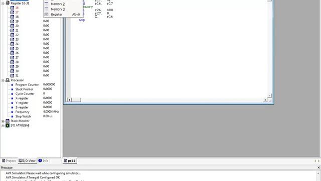 Лекция 326. Atmega 8 среда отладки
