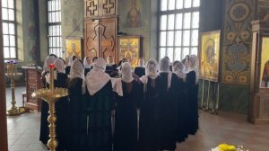 Женский хор Регентско-певческого отделения Донской Духовной семинарии. Видеозапись Богослужения.