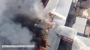Крупный пожар тушат в подмосковном Ногинске