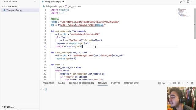 Crea tu Bot de Telegram con Python Paso a Paso смотреть онлайн