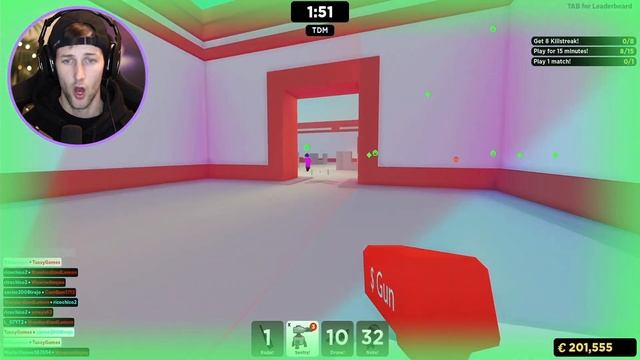 Buying the *NEW* MONEY GUN in Roblox BIG PAINTBALL! смотреть онлайн