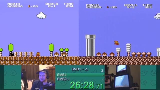 Speedrunning 2 GAMES 1 CONTROLLER смотреть онлайн
