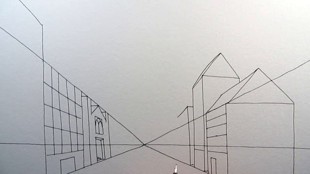 How to Draw a City Street in One Point Perspective: Narrated смотреть онлайн