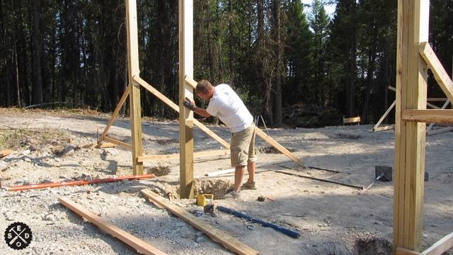 How To Set Posts To Build A Pole Barn Yourself DIY смотреть онлайн