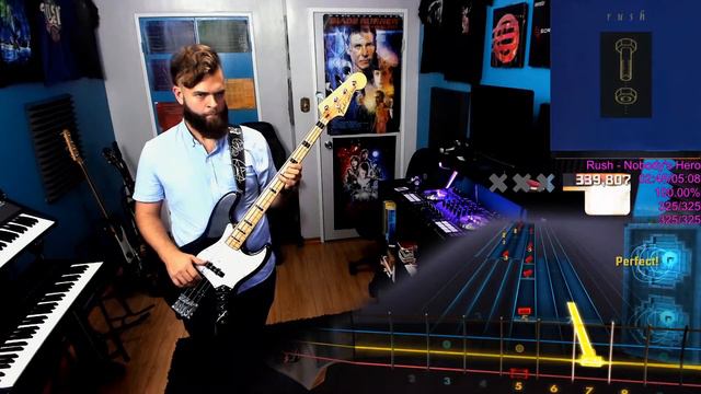 Rush - Nobody's Hero | BASS Tabs & Cover (Rocksmith) смотреть онлайн