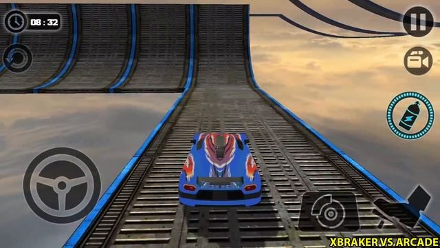 Impossible Car Tracks 3D - Blue Car Driving High Speed Pro Driver Levels 13,14,15 Completed Game смотреть онлайн