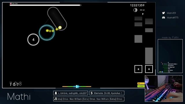 [Live] Mathi | Omoi - Nee William [Extra] +HDDT 97.64% {#1 738pp FC} - osu! смотреть онлайн