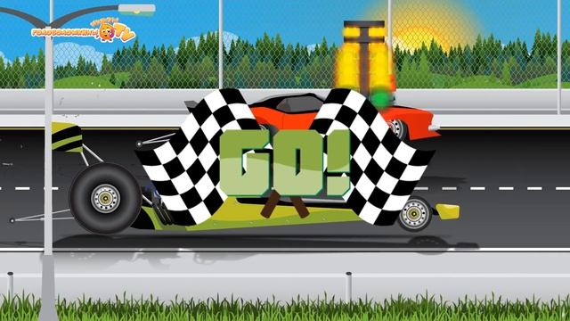 Драгстеры | Виды машинок для детей смотреть онлайн