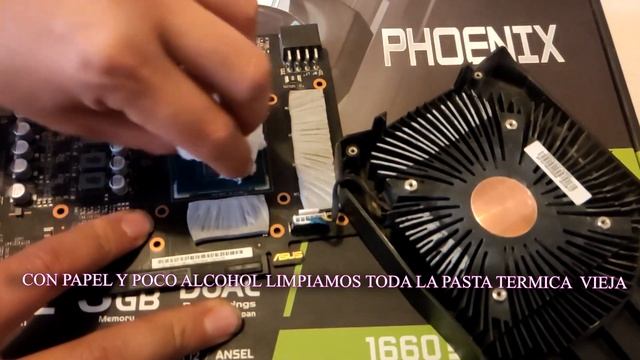 Cambiar pasta termica GTX 1660 SUPER ASUS PHOENIX /change thermal paste Gtx 1660 super Asus Phoenix смотреть онлайн