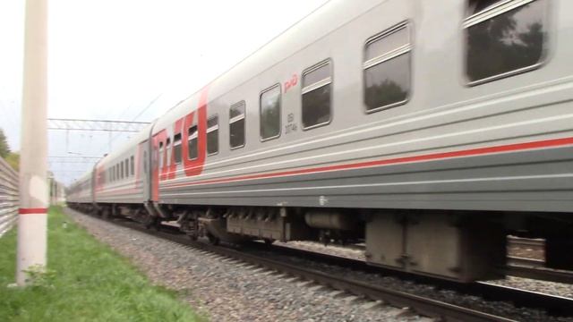 Электровоз ЧС7-057 с поездом №382Я Москва-Грозный смотреть онлайн