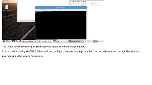 Raspberry Pi: python-OpenCV cv2.videocapture window shrinks смотреть онлайн