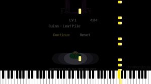 [Undertale] Start Menu [Piano Arrangement]